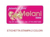 Etichette adesive per fioristi, fiorai e vivaisti (mm 50x25)  (cod.54G)